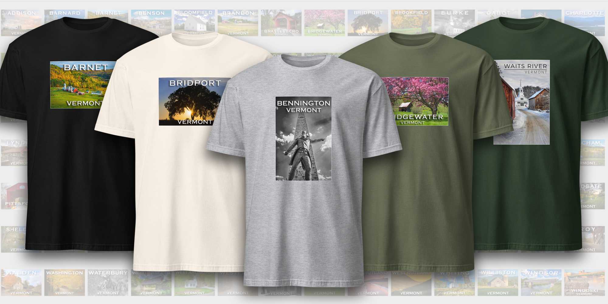 Vermont photo shirt designs