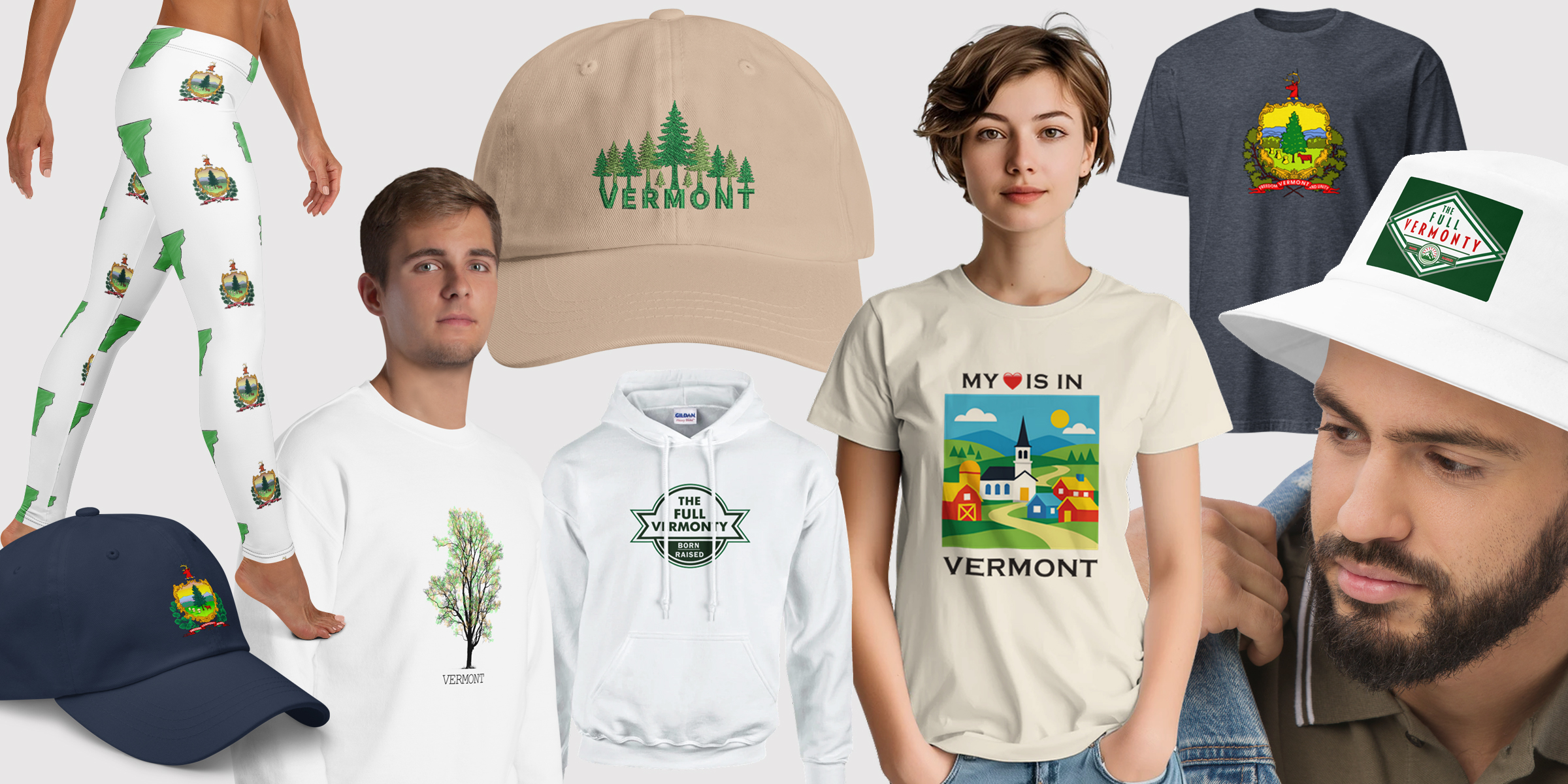 Statewide Vermont pride designs